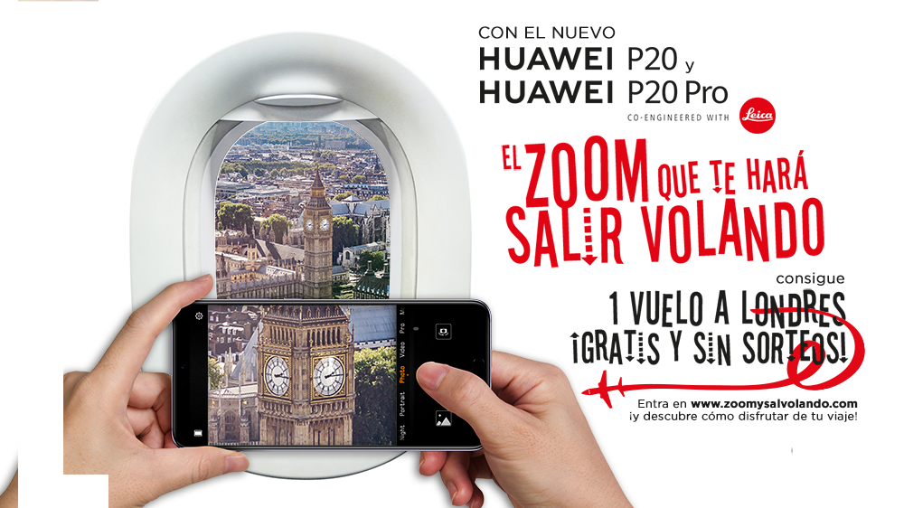 Hierro Creativo Huawei Haz zoom y sal volando