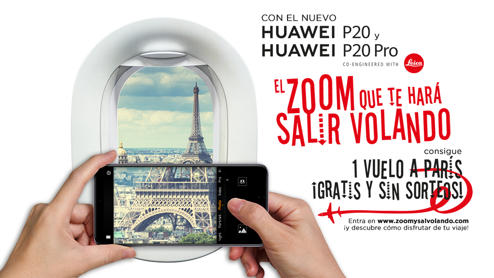 Hierro Creativo Huawei Haz zoom y sal volando