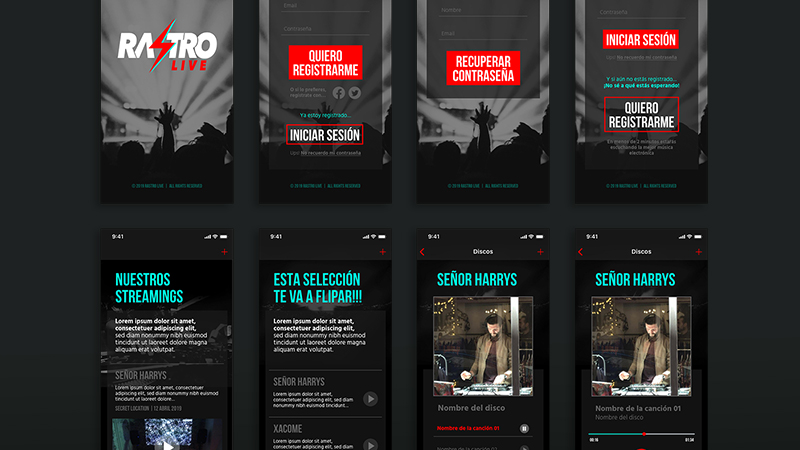 Hierro Creativo App Rastro Live